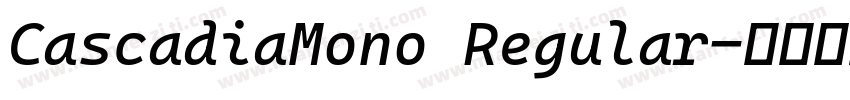 CascadiaMono Regular字体转换